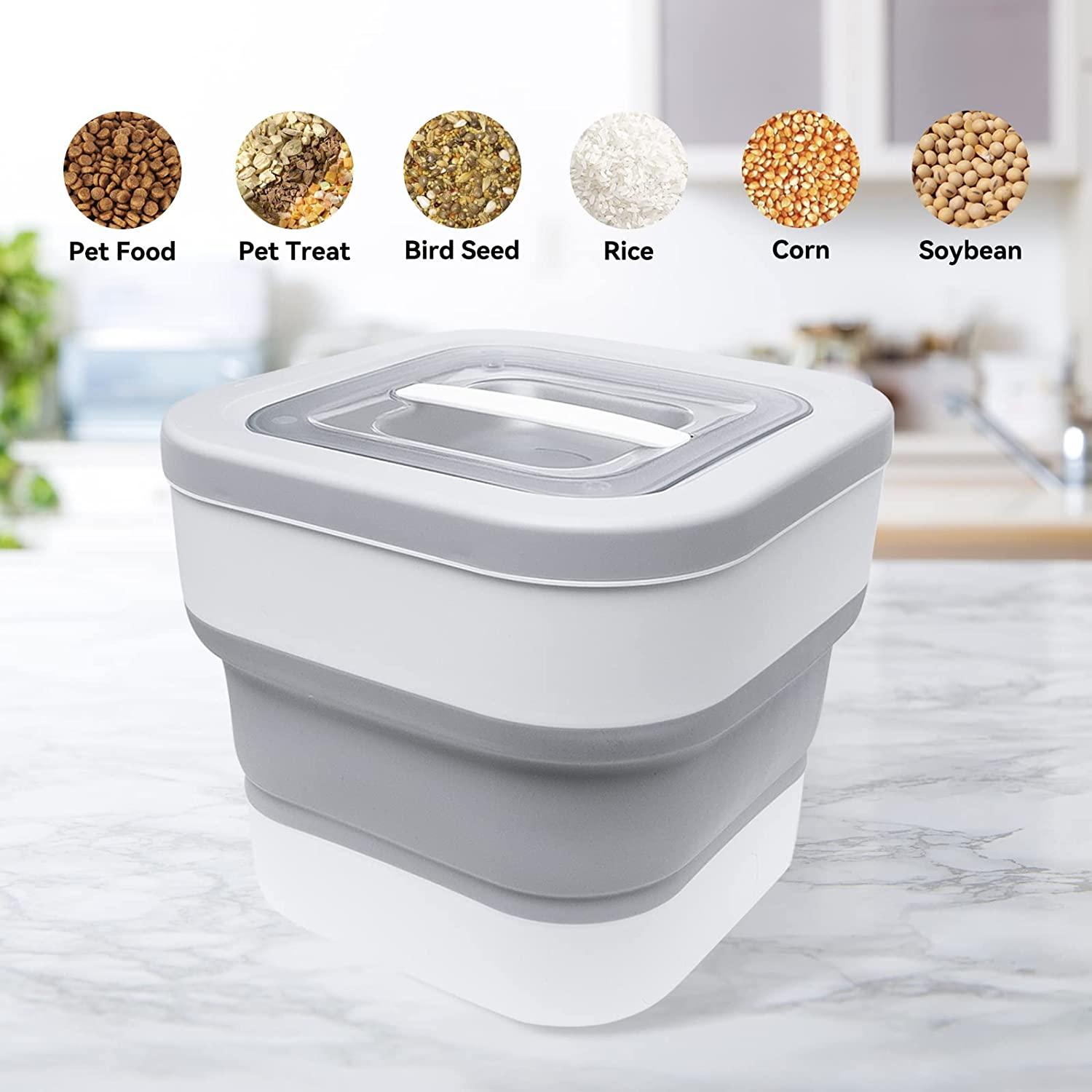 iChewie - BopTop (1pc - 5lb Flour) Airtight Food Storage Container - Mechanical Silicone Seal Canister - BPA-Free - 42qt