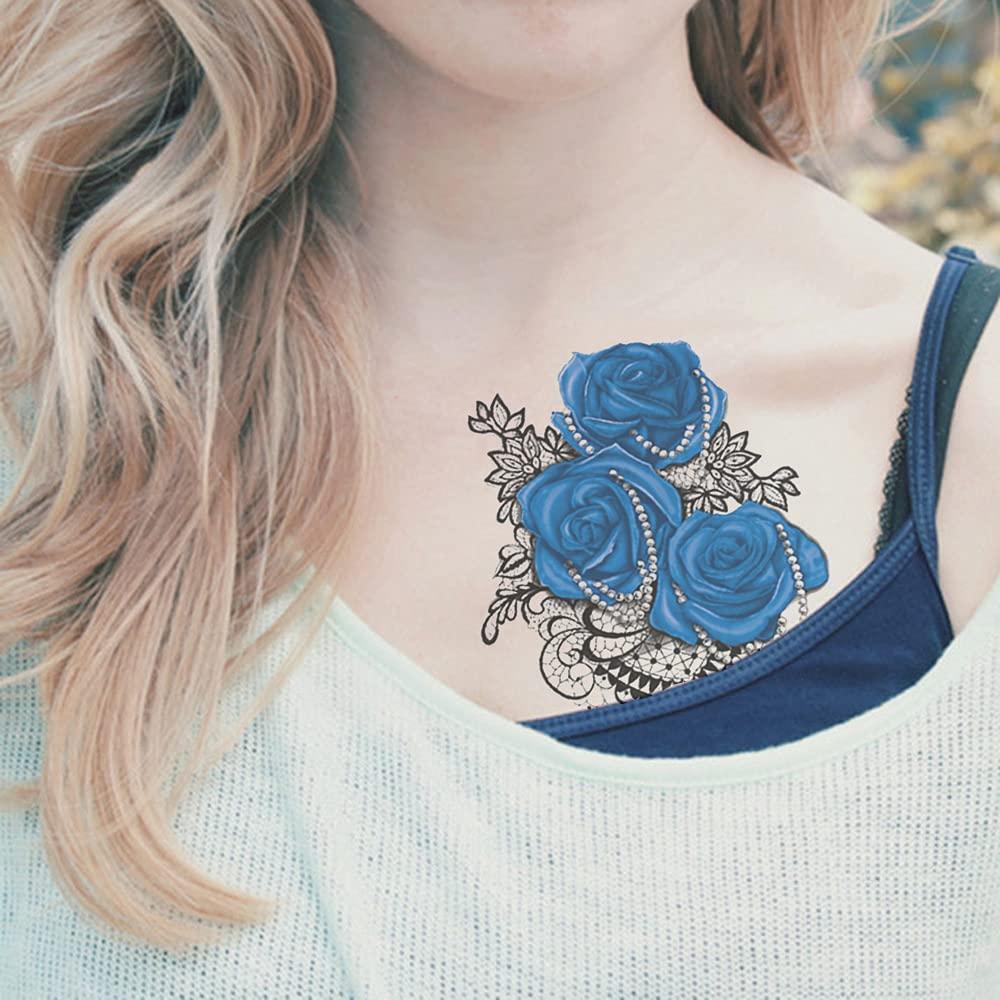 Blue Rose Clipart Blue Rose Tattoo Design Cartoon Vector, Blue Rose,  Clipart, Cartoon PNG and Vector with Transparent Background for Free  Download