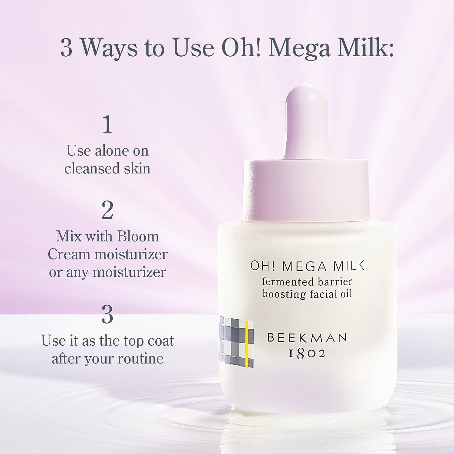 Beekman 1802 Oh! Mega Milk Fermented Barrier Boosting Facial Oil 1 fl oz Strengthens