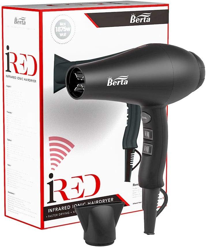 Buy BERTA 1875W Infrared Heat Negative Ions Professional Hair