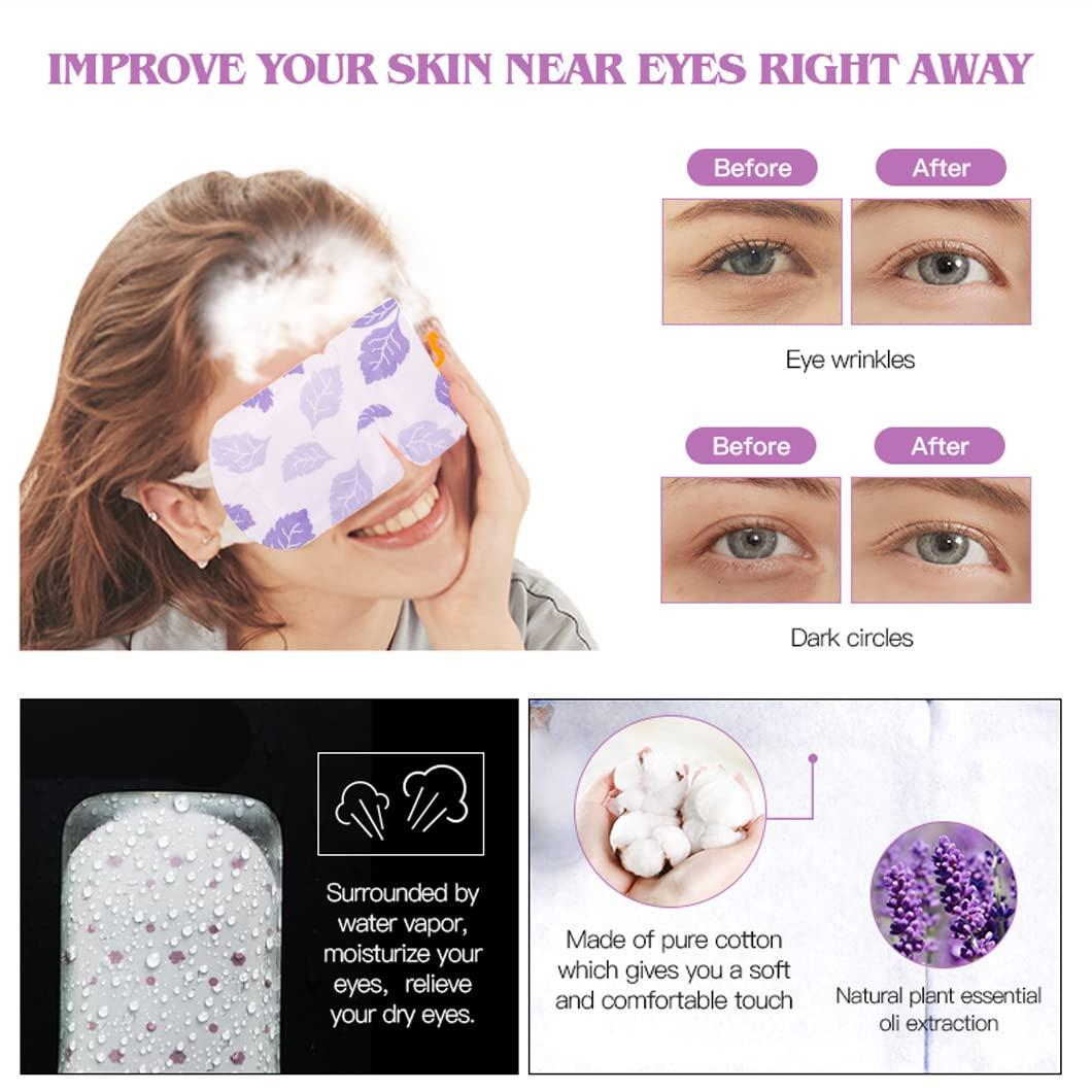 coldpa 10 Packs Steam Eye Mask Sleeps Better Self Heating Gentle