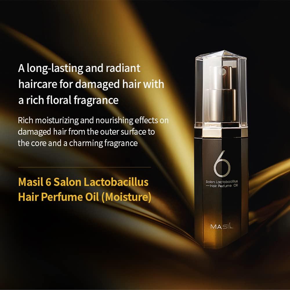 Masil 6 Salon Lactobacillus Hair Perfume Oil Dry Damaged Curly Frizzy ...