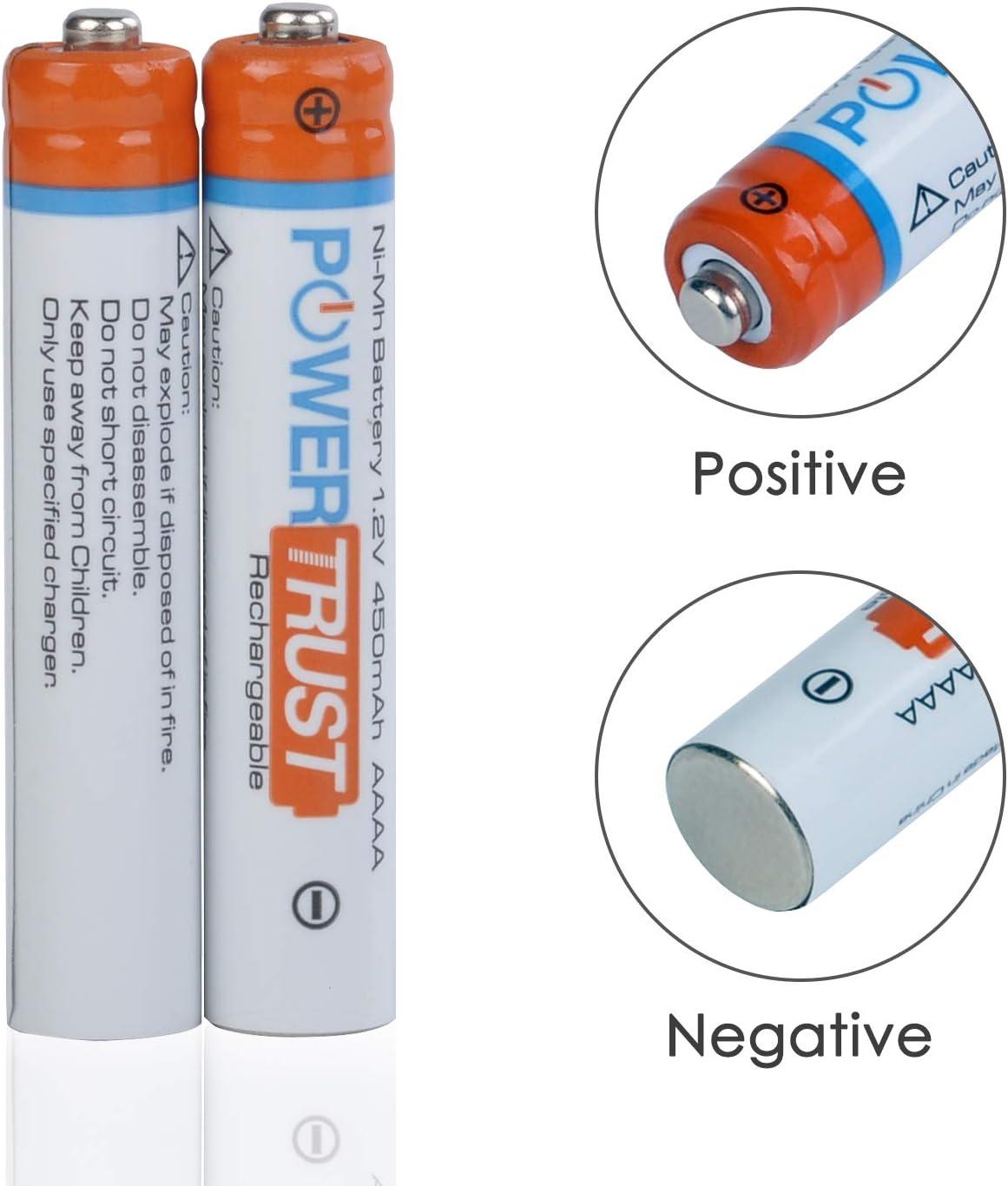 PowerTrust Rechargeable AAAA Batteries for Surface Pen Active Stylus