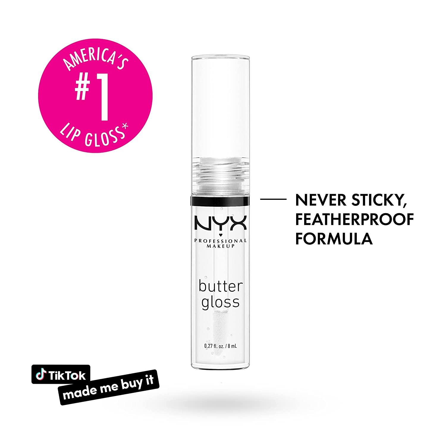 NYX PROFESSIONAL MAKEUP Butter Gloss, NonSticky Lip Gloss Sugar