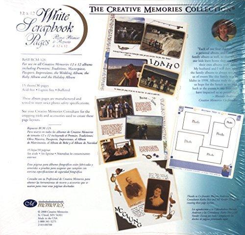  Creative Memories 12 x 12 Scrapbook Pages Refill RCM-12S