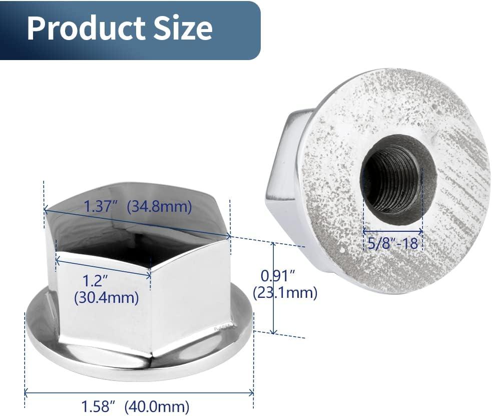 316 Stainless Steel 5/818 Steering Wheel Center Nut for SeaStar and