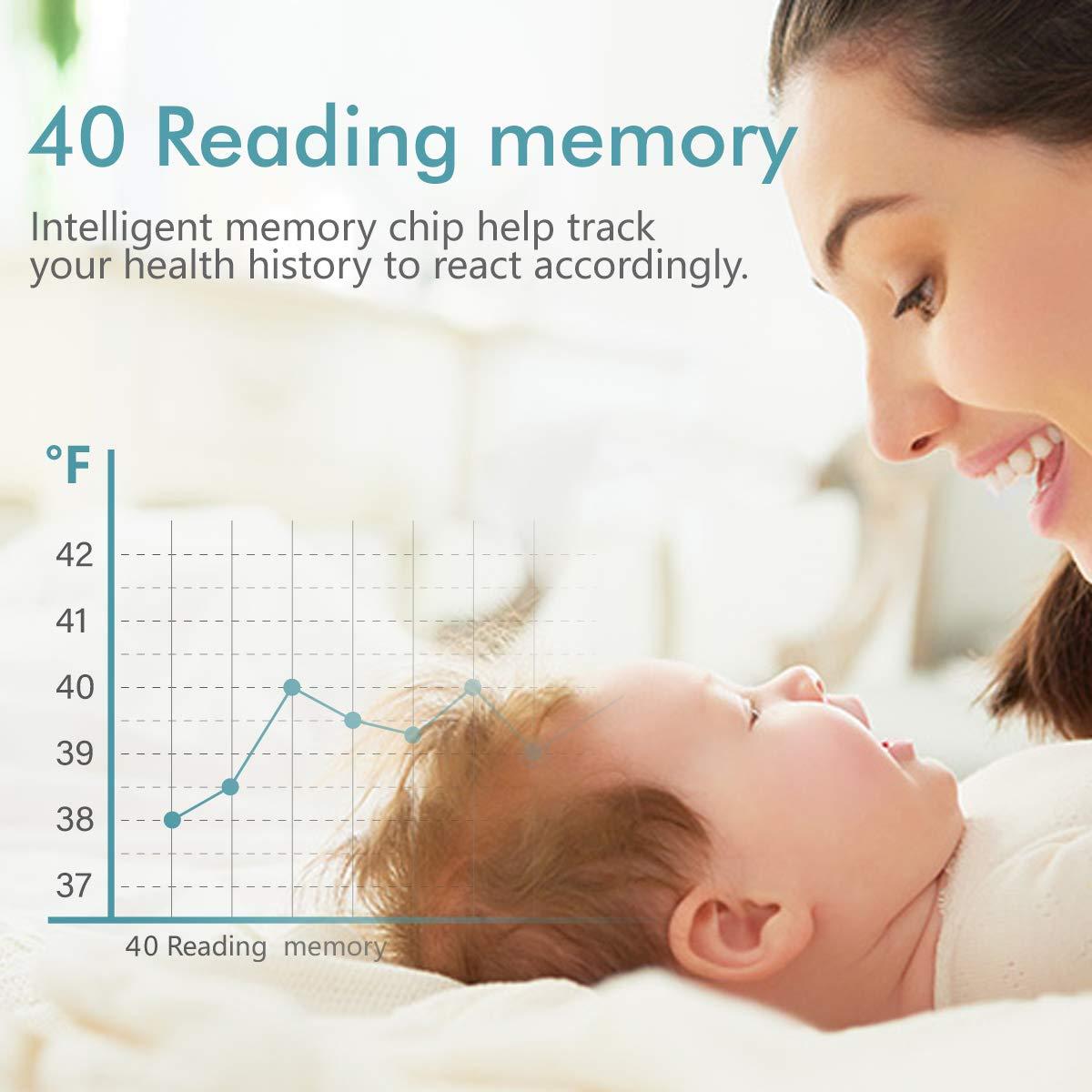 Mosen Thermometer for Fever, Baby Thermometer, Ear and Forehead