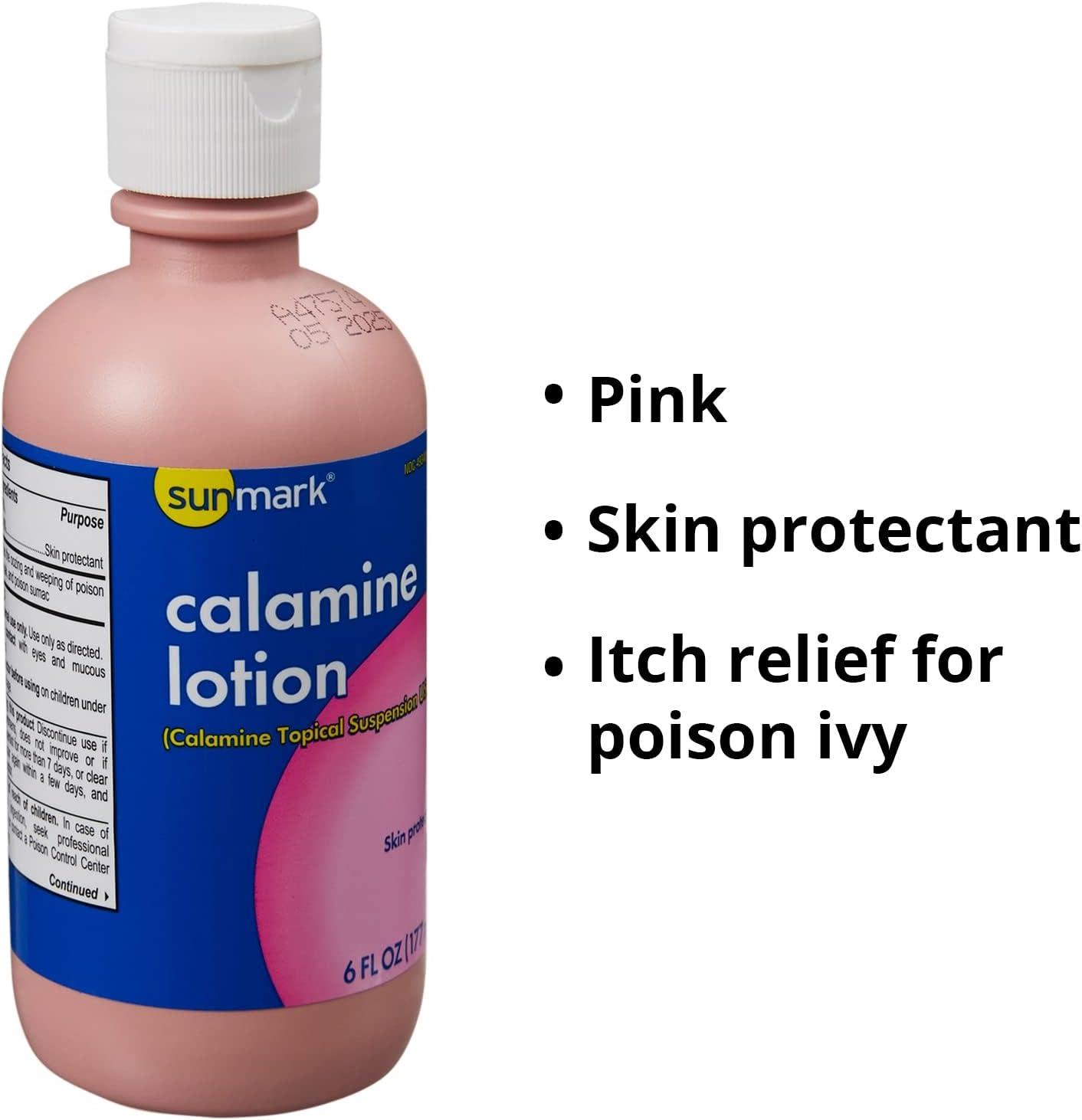 Sunmark Calamine Lotion Itch Relief Dries Oozing and Weeping of