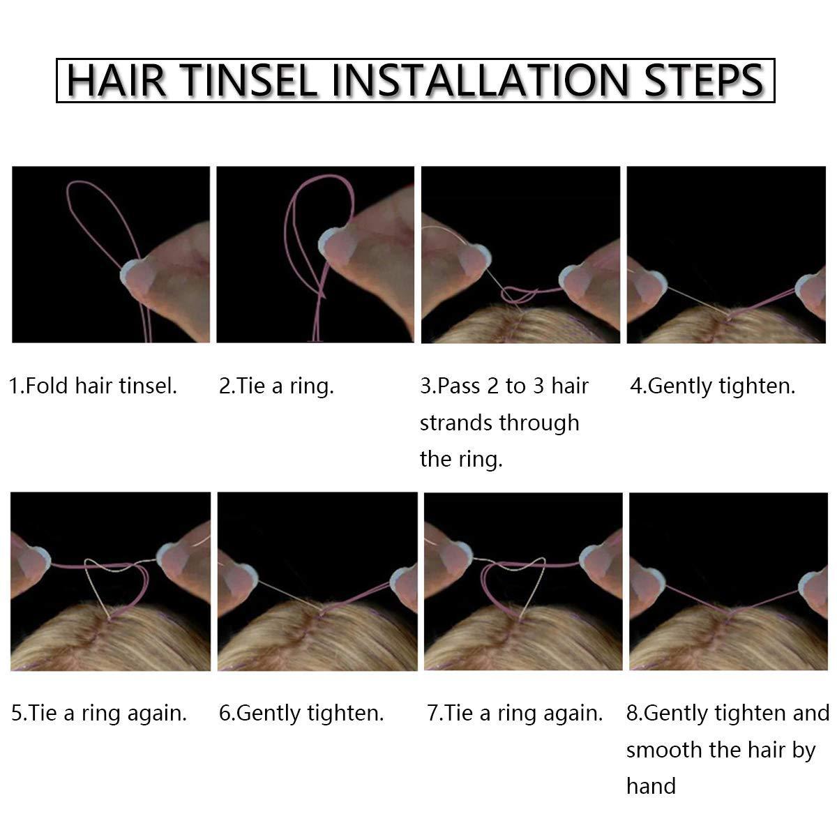 How to Put In Hair Tinsel at Home in 3 Easy Steps