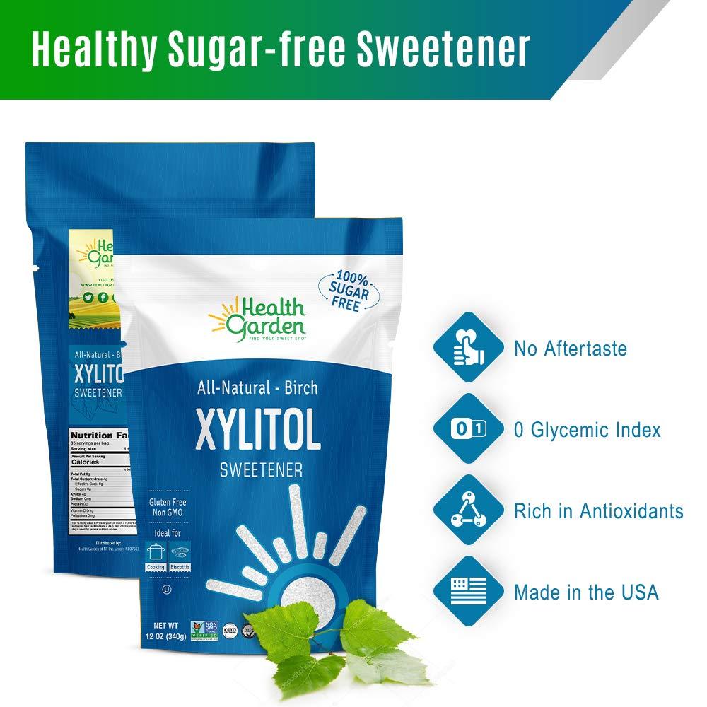 Health Garden Birch Xylitol Sweetener Non GMO Kosher Made in USA