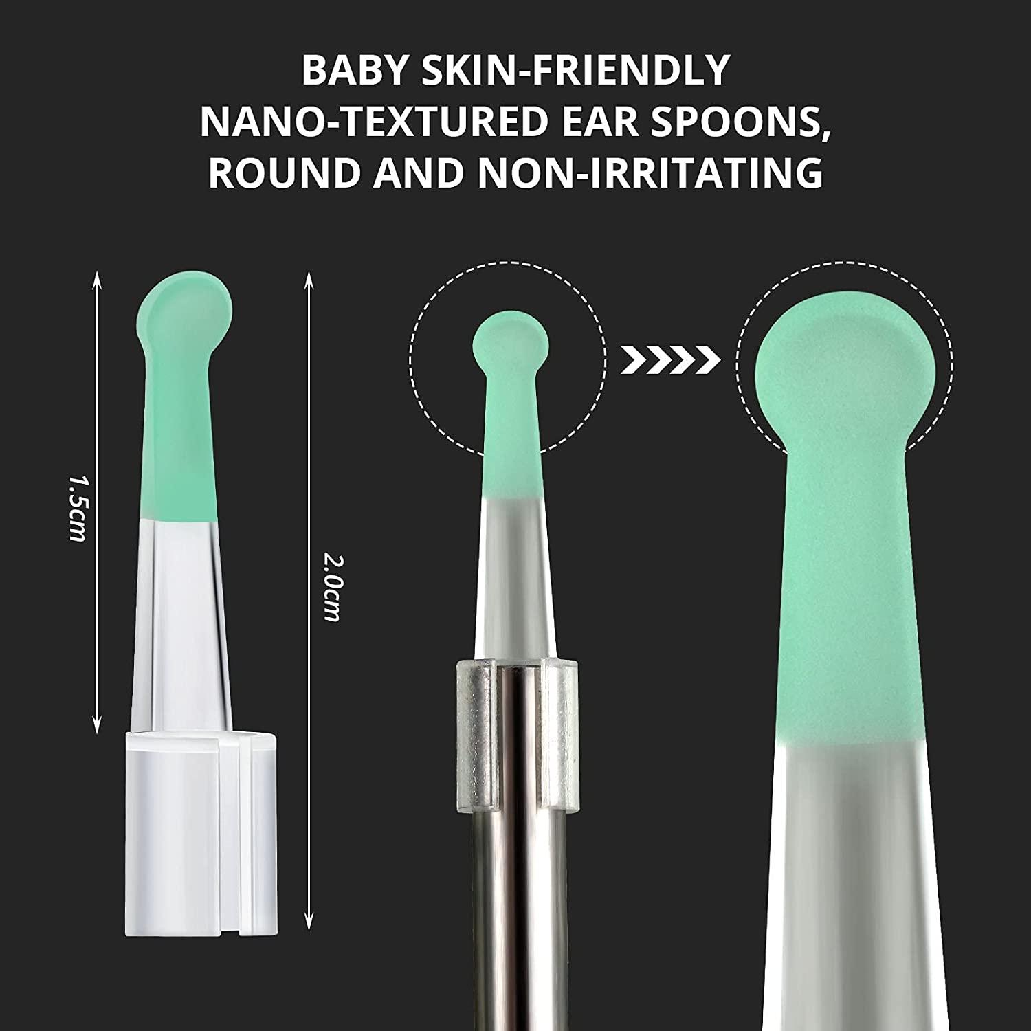 Ear Spoon Tips Ear Cleaner Replacement Set for 3.5 mm Otoscope Plastic