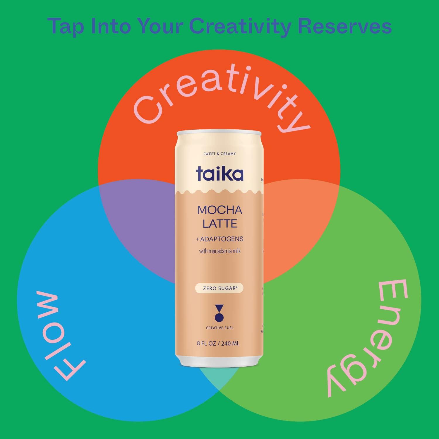 Taika Mocha Latte - Mushroom Coffee w/Ashwagandha & Macadamia Milk