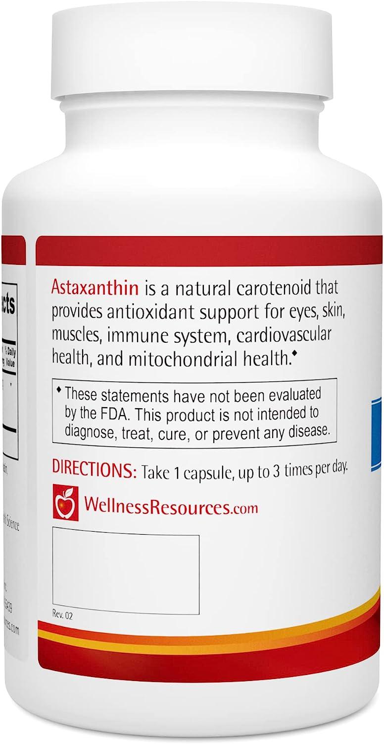 Astaxanthin 6mg 90 caps AstaReal for Eyes, Skin & Immunity USA