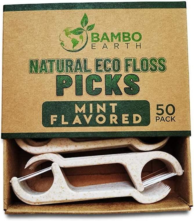Natural Dental Floss Picks Eco Friendly Cruelty Free & Vegan Tooth
