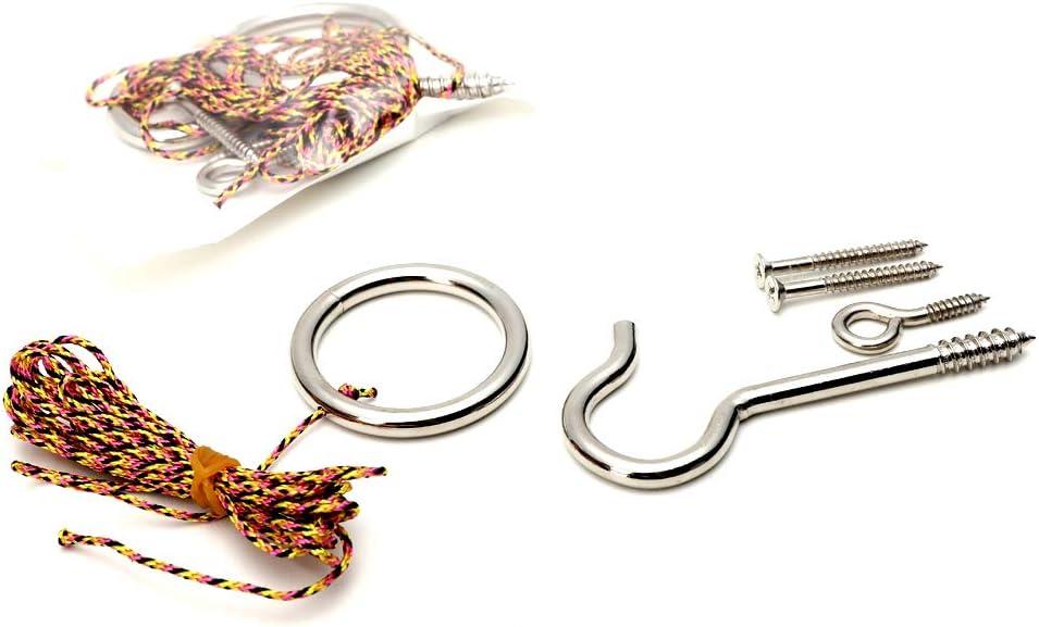 IParts Hook and Ring Swing DIY Kit HeavyDuty Hardware and String Ring