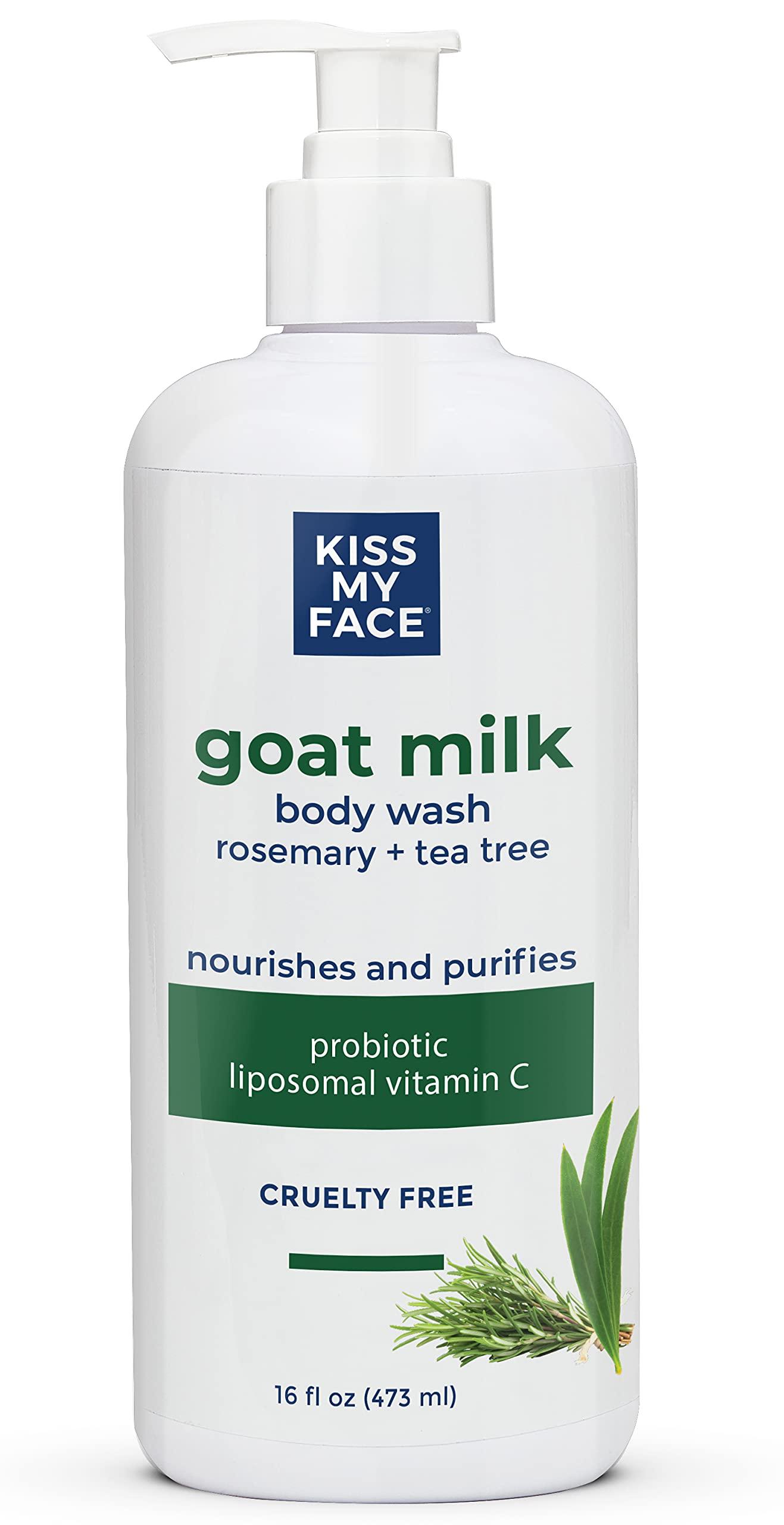 Kiss My Face Goat Milk Body Wash Rosemary & Tea Tree Body Wash with