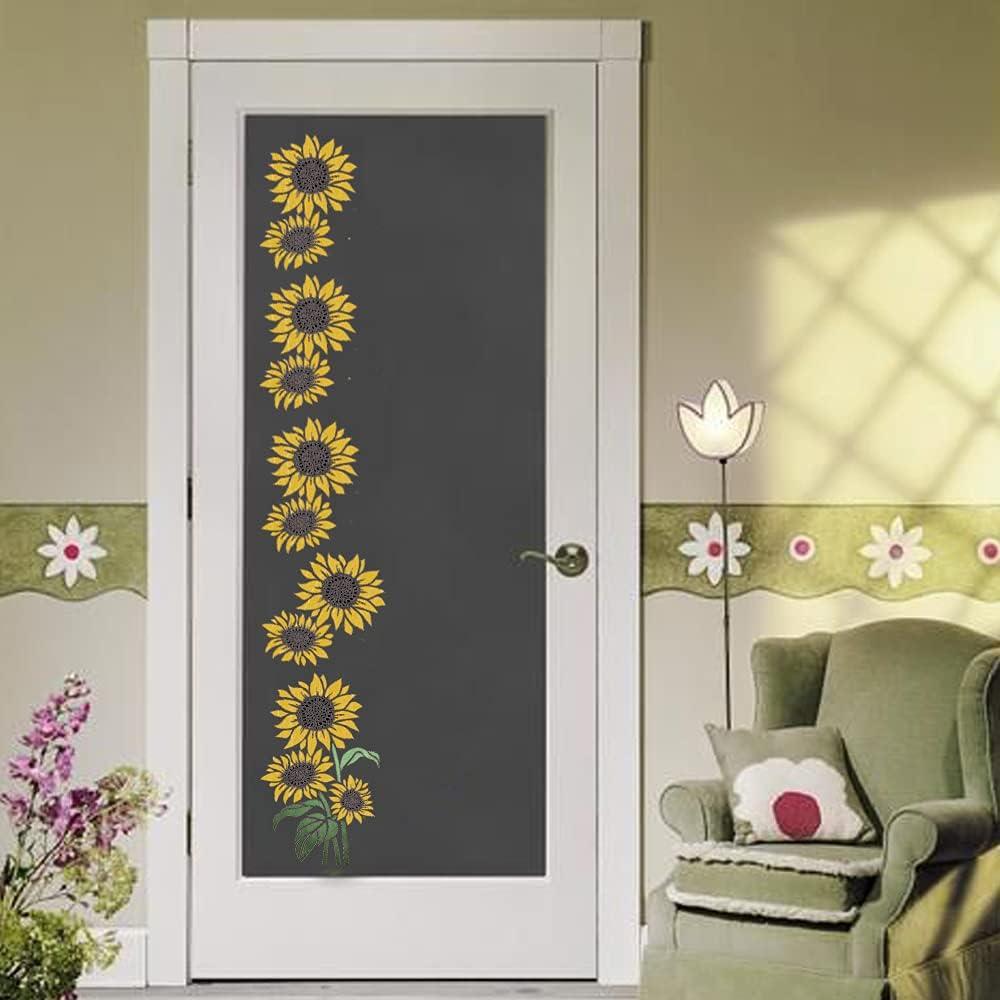 Large Stencils for Painting on Wood Reusable, Welcome Stencil, Daisy  Sunflower Stencil and Other Wood Stencils