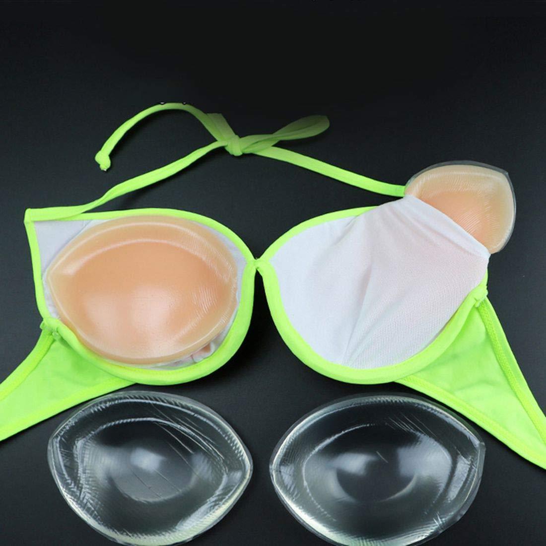 Silicone Insert Pads Gel Push Up Lift Plunge Bra Breast Enhancer Swimsuit  Bikini