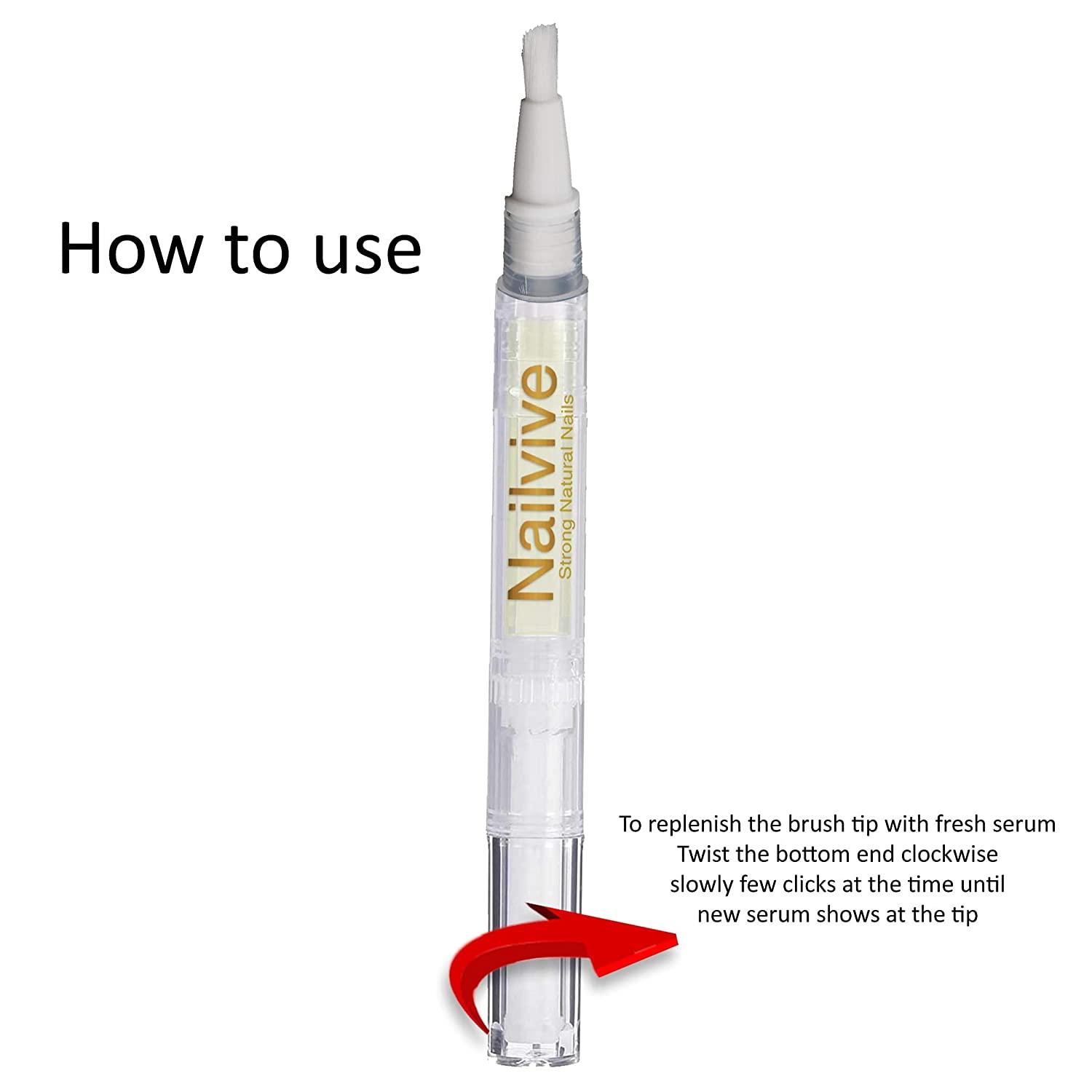 NAILVIVE Nail Serum Powerful like Silk Proteins Proven Natural Formula