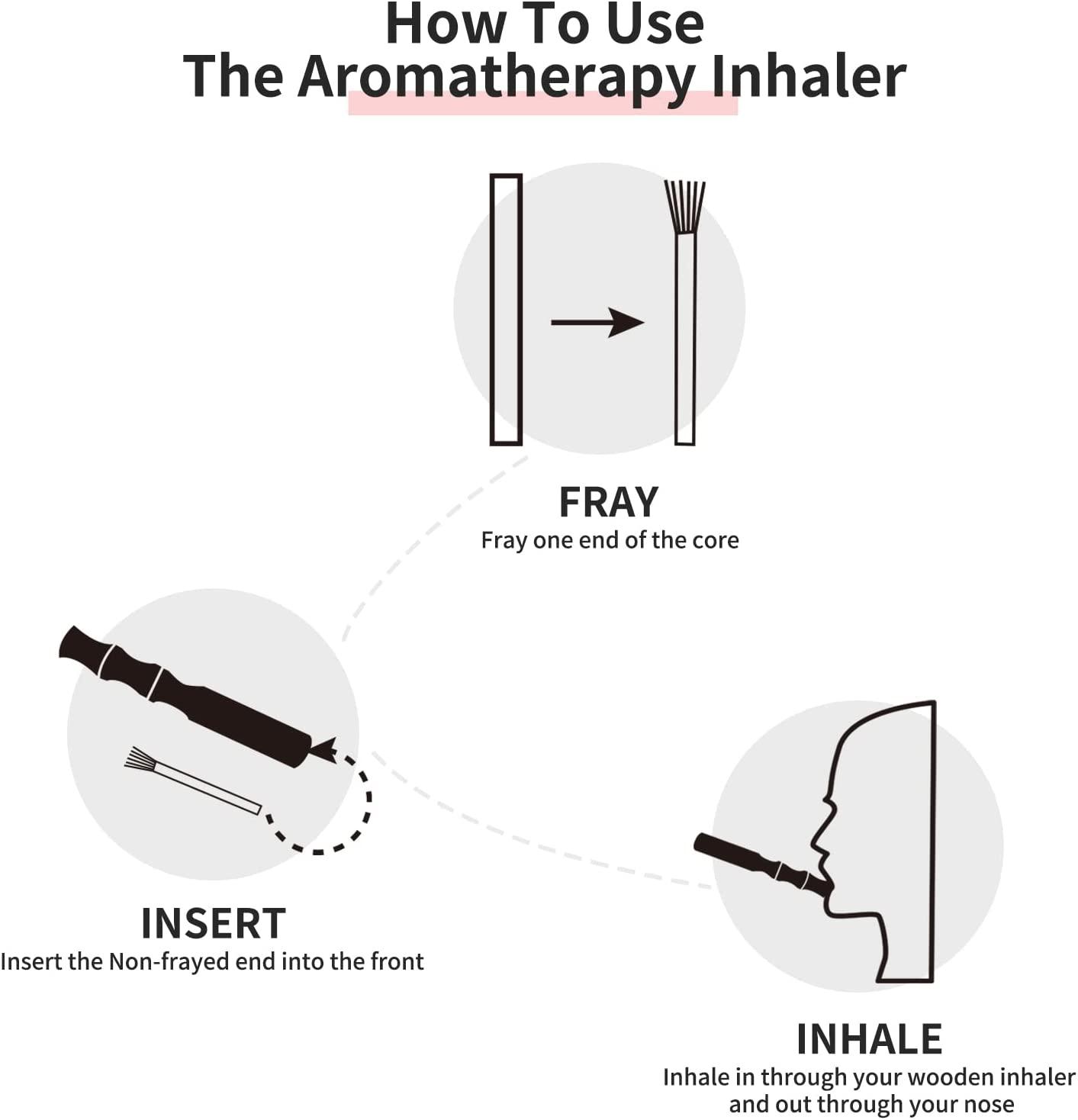 INSYOHO Quit Smoking Wooden Inhaler NicotineFree Aromatherapy