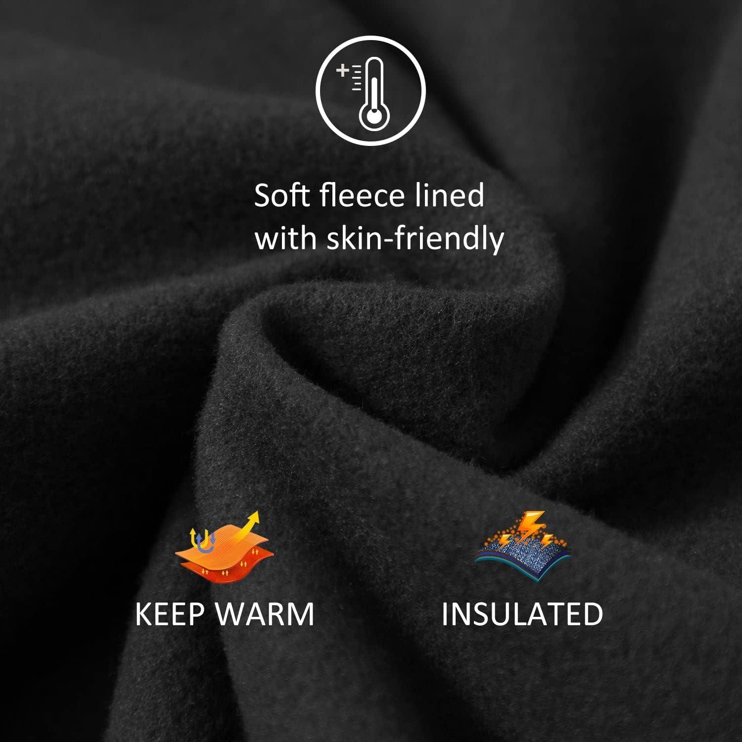 BALEAF Women's Fleece Lined Water Resistant Legging High Waisted Thermal  Winter Hiking Running Pants Pockets Medium Black