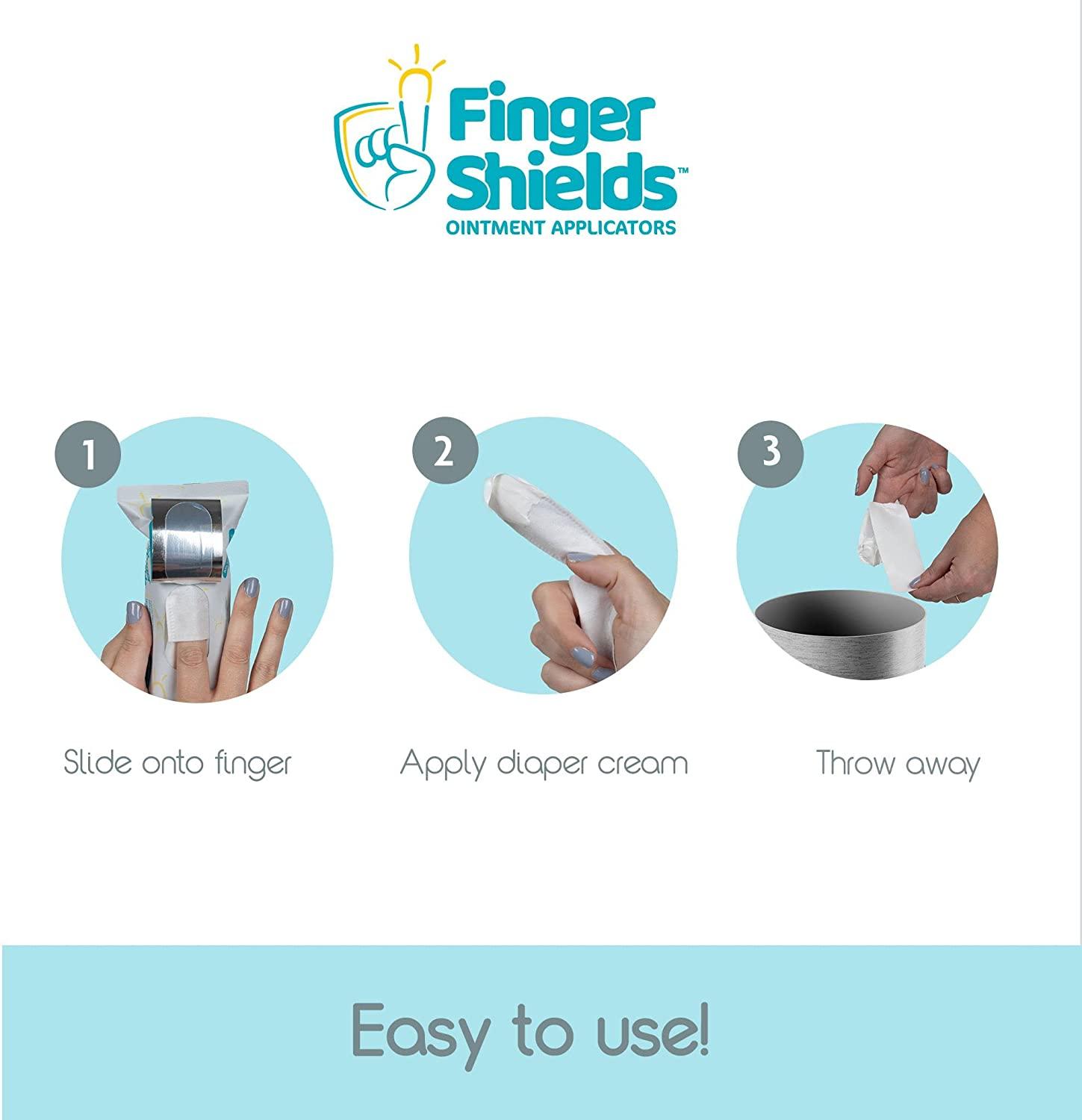 Baby Brezza Finger Shields 100 Mess Free Baby Diaper Rash Cream Applicator Ointment Applicator