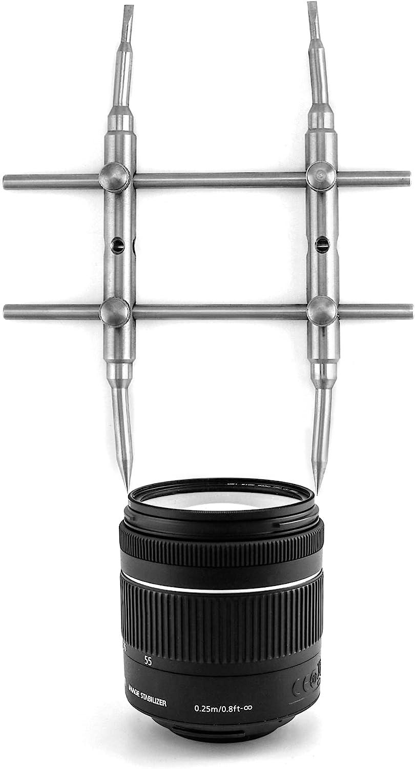 QWORK Lens Wrench, Double Head Arc, Curve Spanner, Professional Camera