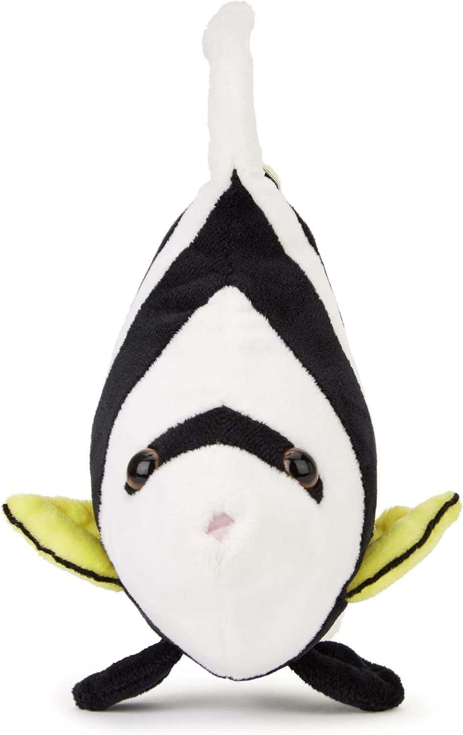 Zappi Co Plush White Striped Angel Fish Toy 20cm Safari Animals
