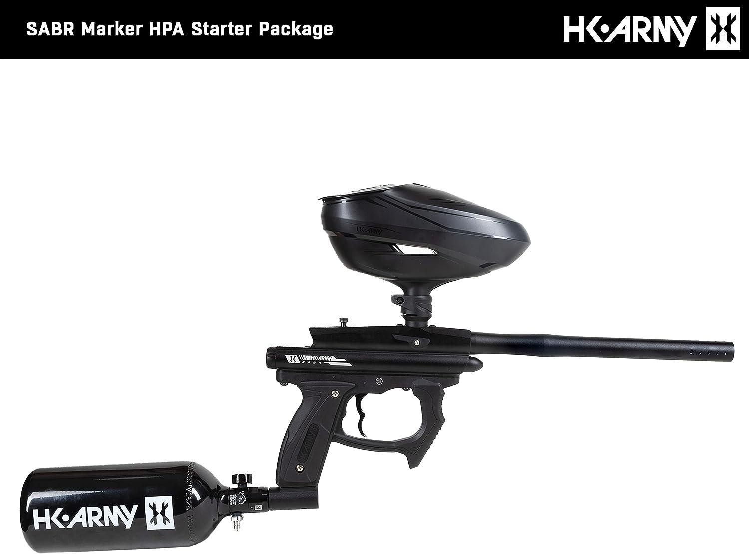 HK Army SABR Paintball Gun HPA Marker Starter Package Black