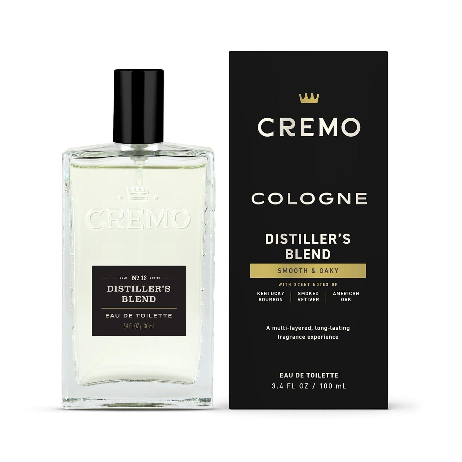 Cremo Cologne for Men - Distillers Blend Mens Cologne Spray - A Combination  of Kentucky Bourbon Smoked Vetiver and American Oak Fragrances For Men 3.4  Fl Oz