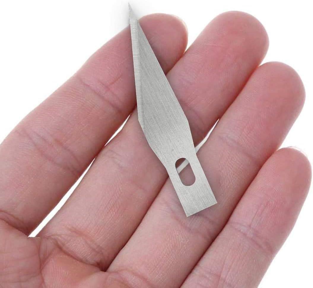 50Pcs Utility Knife Razor Blade Refill Replacement Double Sided Blades