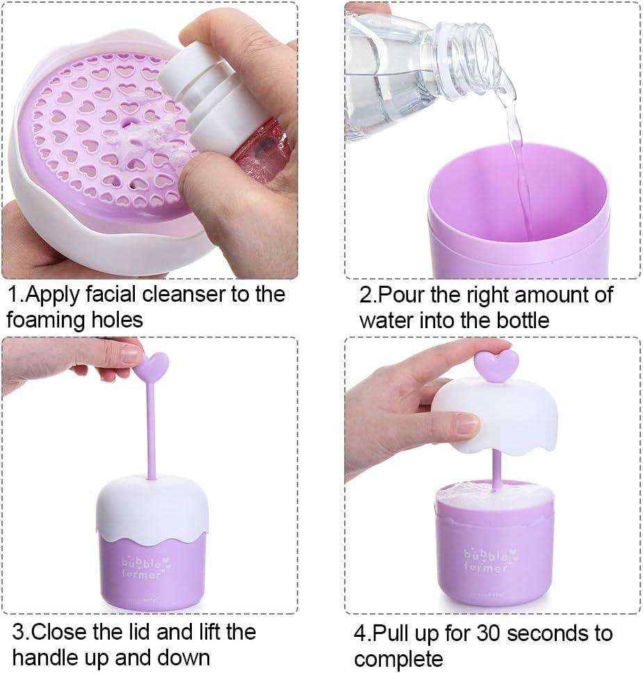SPDD Facial Cleanser Foam Maker Cup Bubble Foamer Device Bubble Foamer  Bubbler for Facial Cleanser Foam Cup Bubble Maker for Face Wash(Blue)
