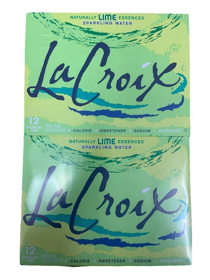 La Croix Naturally Lime Flavoured Sparkling Water | 355ml x 24 Cans ...