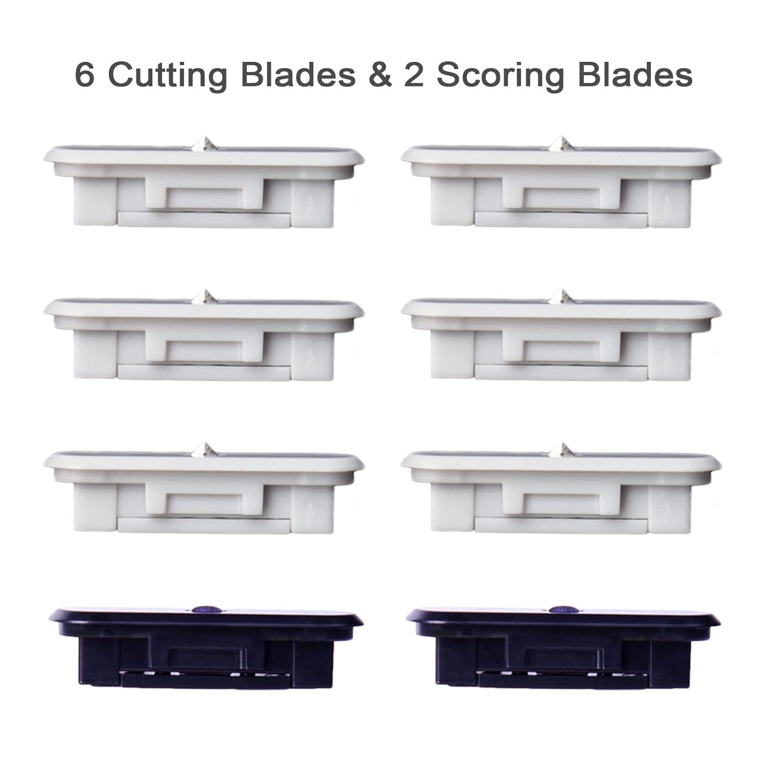 VIKDOOK Paper Cutter Replacement Blade for Cricut Portable Trimer 12” 13”  Roller Holder Cutter Replace Cutting Scoring Blade for Cricut Timmer (6  Pack-3 Cutting and 3 Scoring Blades) : : Home & Kitchen