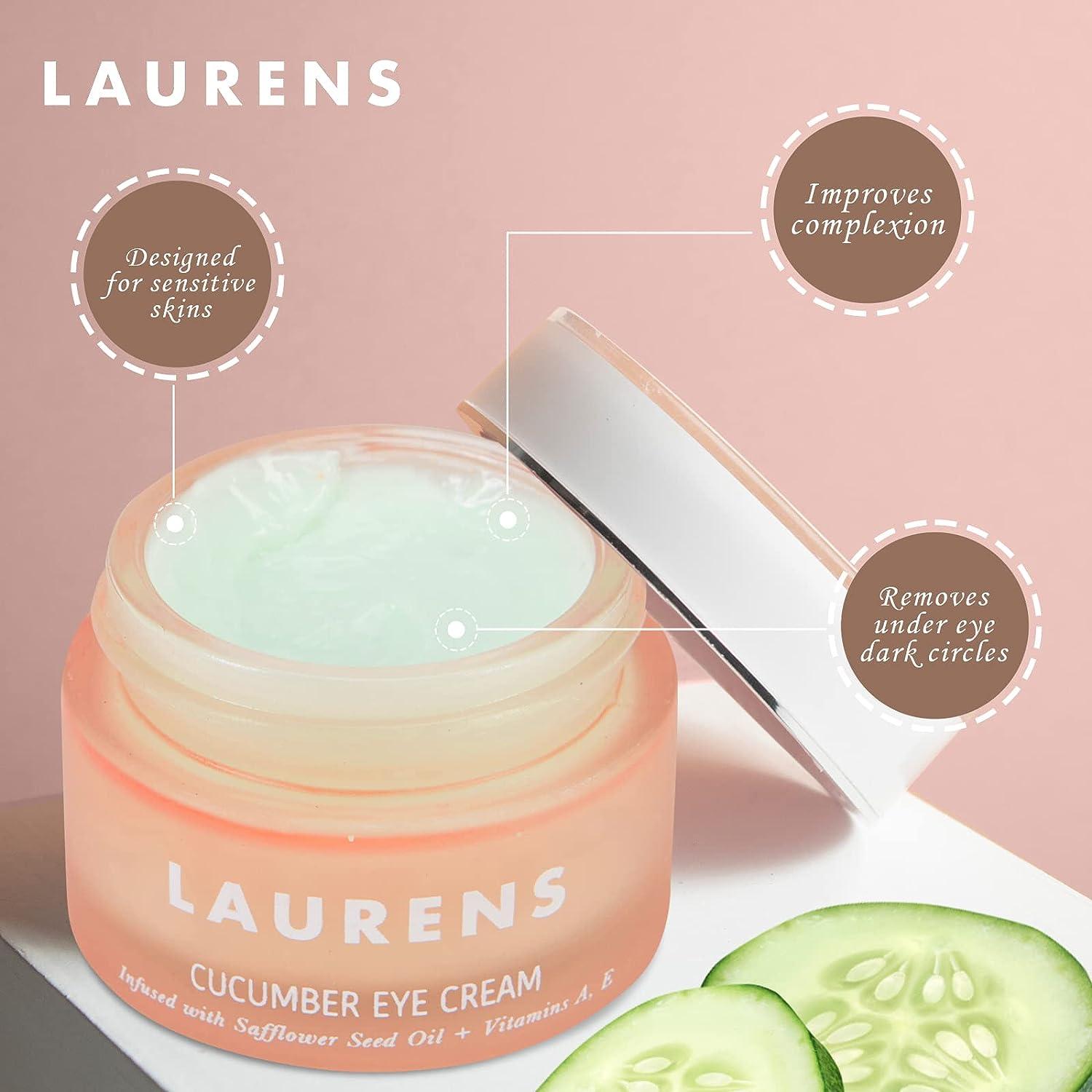 Cucumber Eye Cream From Skincare By Laurens Eye Moisturizer Cream With Hyaluronic Acid