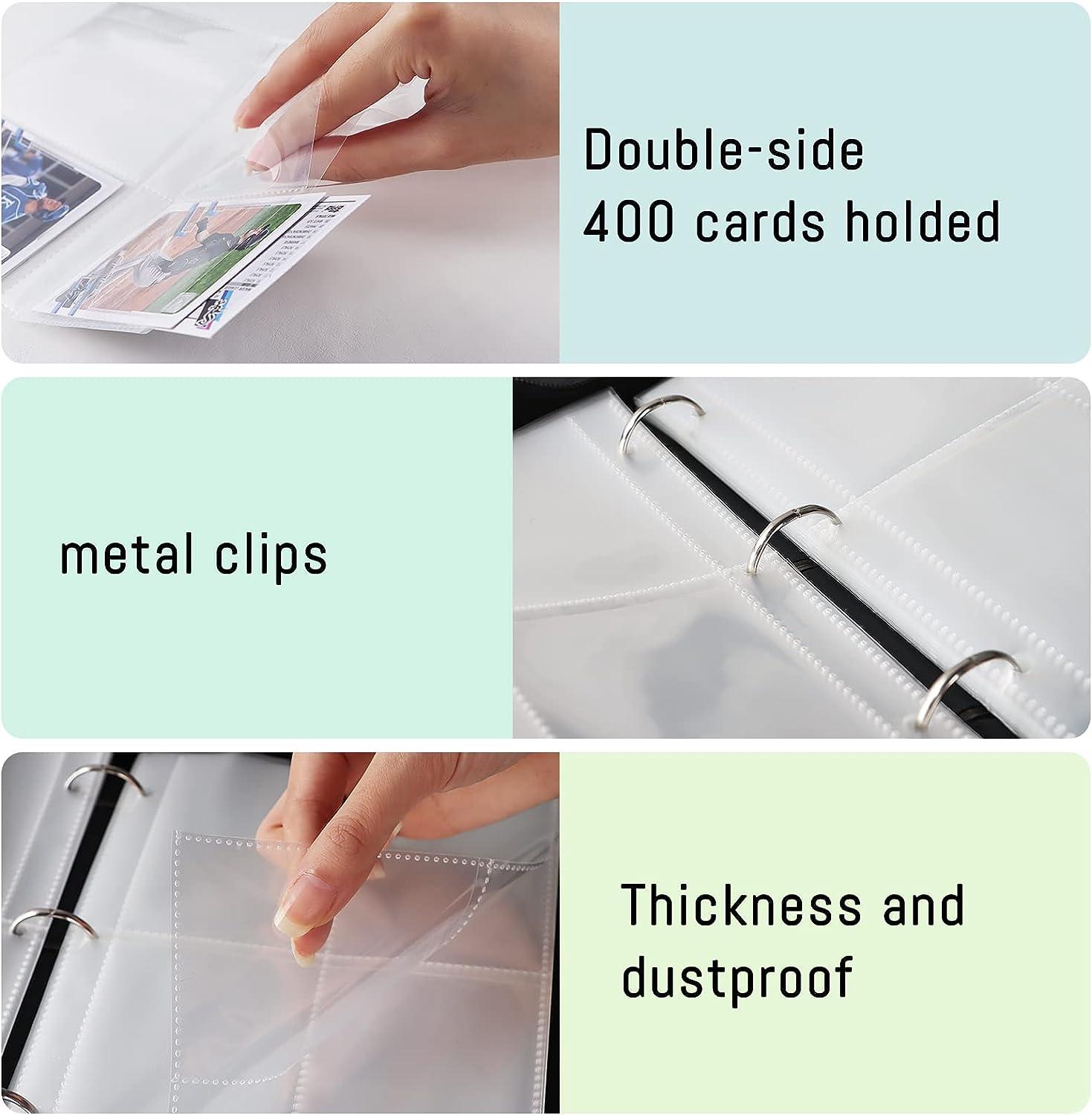 400 Cards Baseball Card Binder | 4-Pocket Trading Card Album with Zipper | Double-Sided Holder for Sports Cards | 50 Pages 3-Ring Binder for Baseball Card Sleeves | Buy Now with Express International Delivery | GoSupps.com 400 Cards Baseball Card Binder | 4-Pocket Trading Card Album with Zipper | Double-Sided Holder for Sports Cards | 50 Pages 3-Ring Binder for Baseball Card Sleeves | Buy Now with Express International Delivery | GoSupps.com