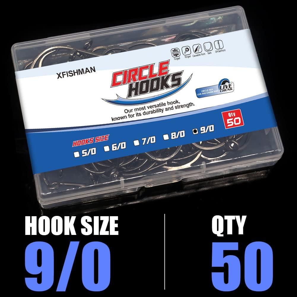 Size 5/0 Octopus Circle Hooks 50pce Pack