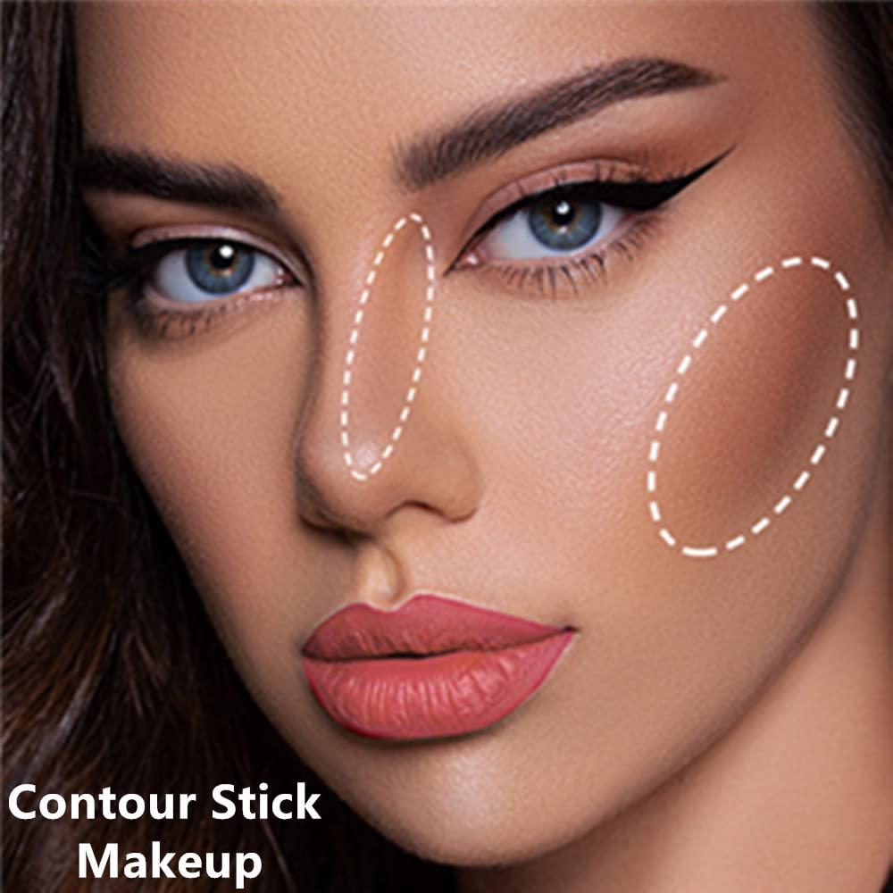 Go Ho Contour Stick Shading Face Contour Makeup Cream Long-Wearing  Natural-Looking Face Foundation Contouring Stick for Daily Wear 3D Wonder  Stick Body Shading Stick 04 Gray-bronzer Contour Stick