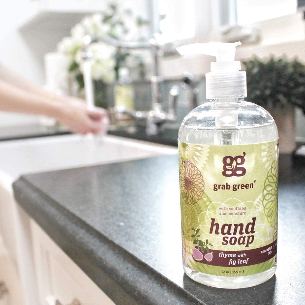 Grab Green Hand Soap Thyme with Fig Leaf 12 oz (355 ml)