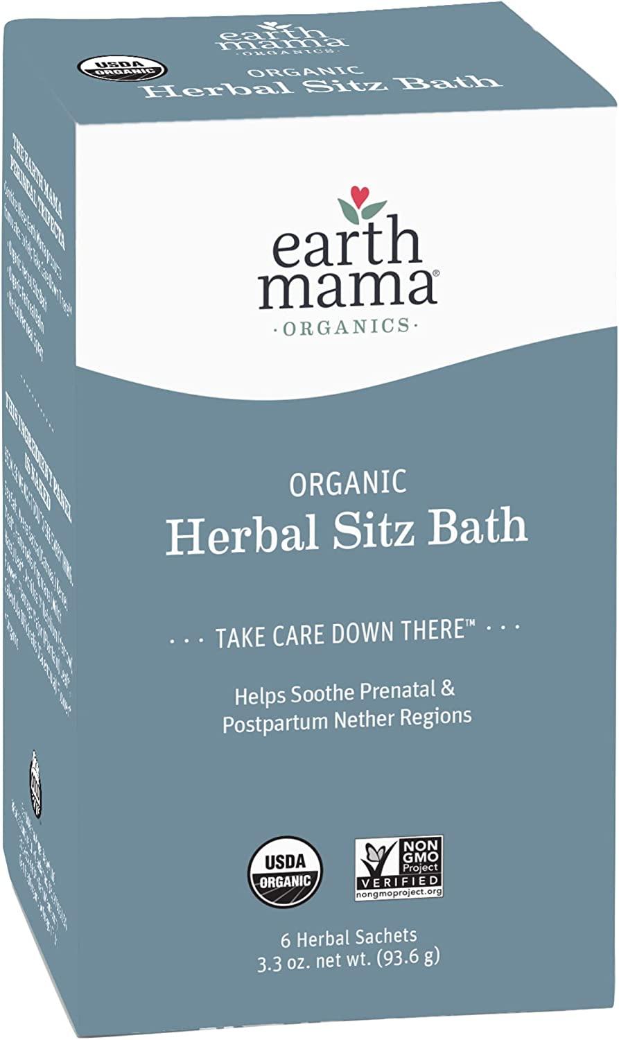 Organic Herbal Sitz Bath by Earth Mama Soothing Perineal Soak for Pregnancy and Postpartum