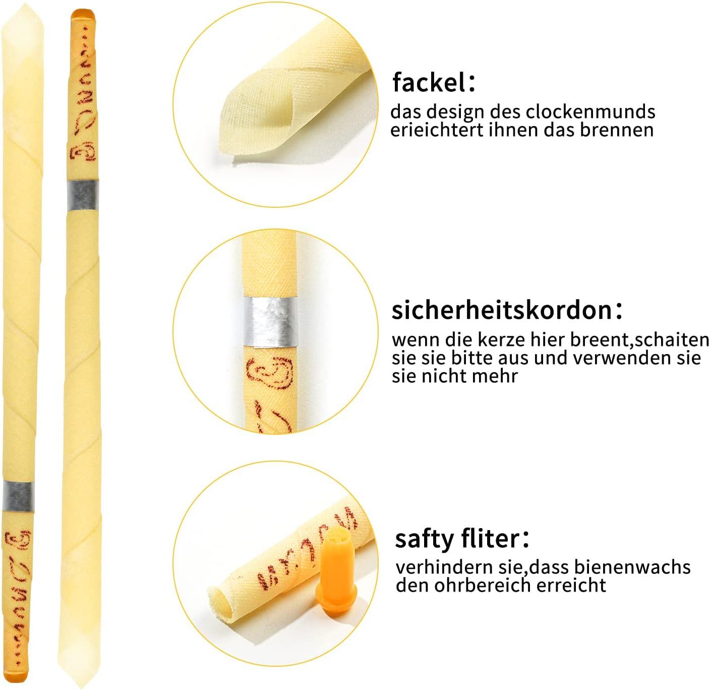 Beeswax Ear Candles Wax Removal 16Pack Ear Wax Removal Tool Remove