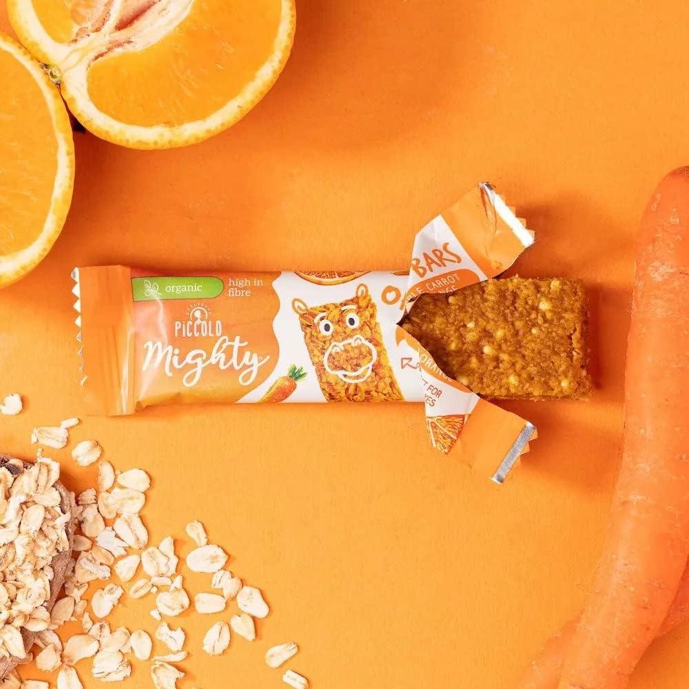 Piccolo Organic Oaty Bars Carrot & Orange 1 Year Plus Toddler Snack 120 g