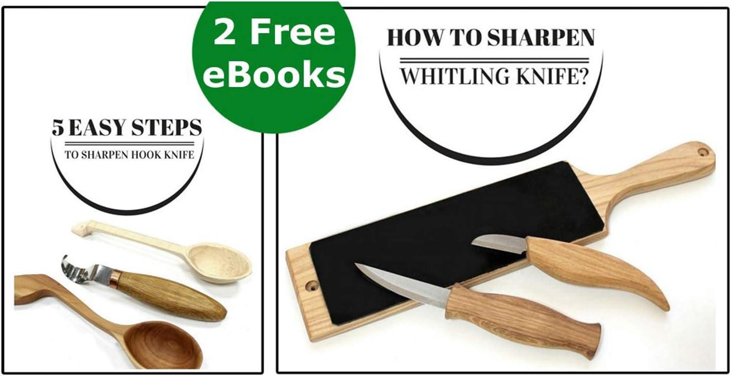 BeaverCraft Deluxe Wood Carving Kit S18X - Wood Carving Knife Set - Spoon  Carving Tools Set - Whittling Knives Kit - Woodworking Kit Wood Carving