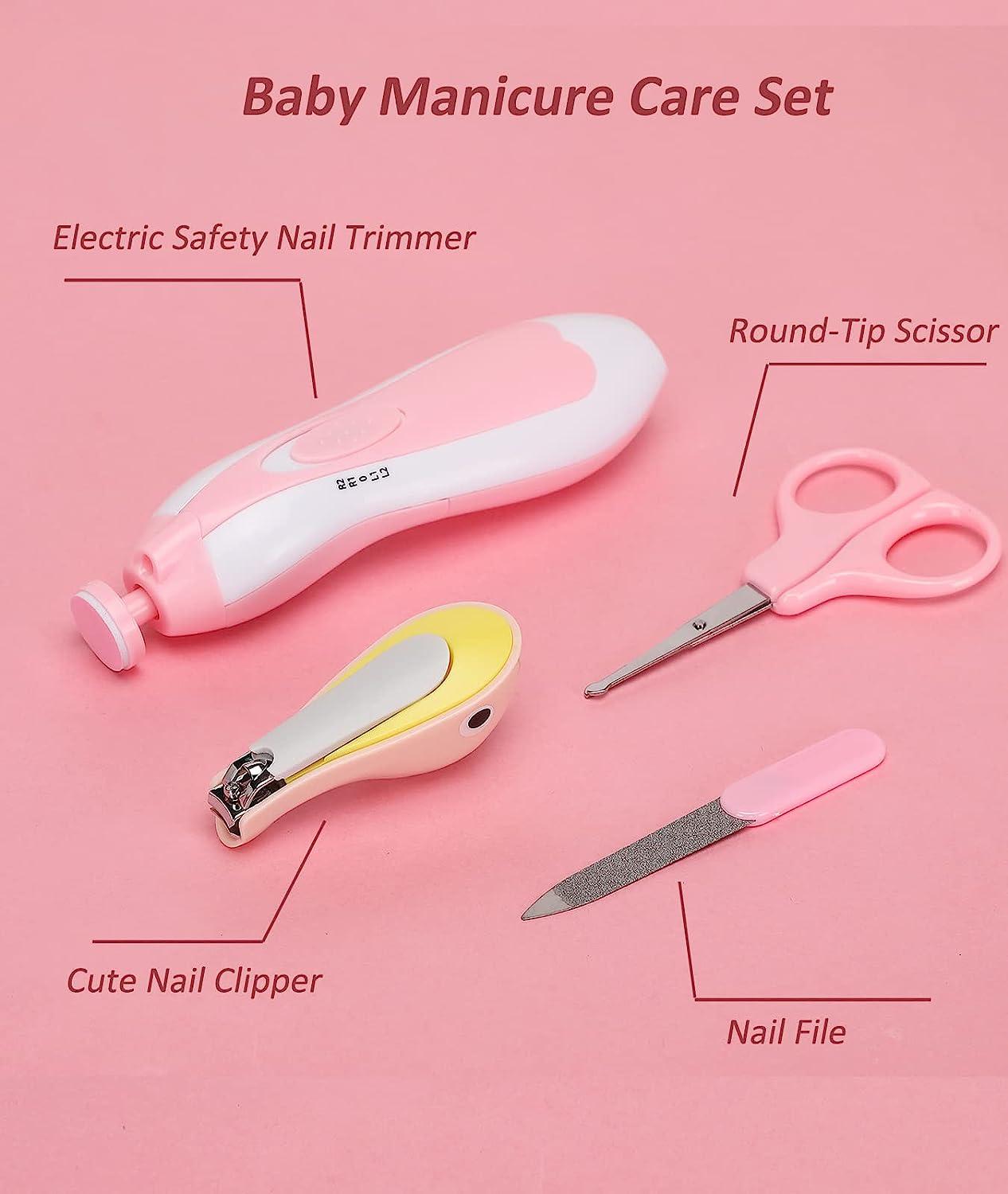 Baby Healthcare And Grooming Kit For Newborn Kids, 24PCS Upgraded Safety Baby Care Kit Newborn Nursery Health Care Set Baby Care Product Grey White