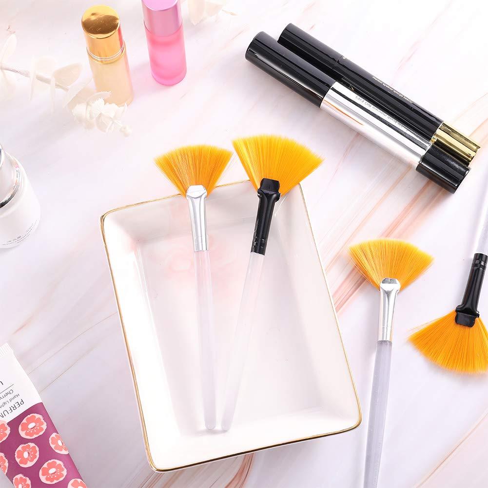 CEREALY 12 Pack Fan Soft Brushes Facial Brushes Makeup Beauty Fan Brush
