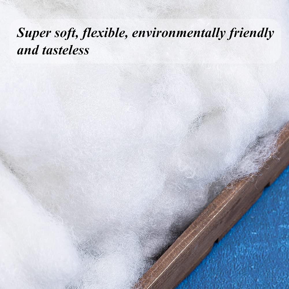 100g/3.53OZ Premium Polyester Fiber, Fiber Fill Stuffing, White High  Resilience Fill Fiber for Stuffed Animal Crafts, Pillow Filling and  Fiberfill DIY