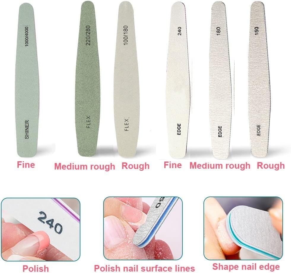 Professional Nail File 100/180 Nail Buffer Block Lime A Ongle Pedicure  Manicure Tips Gel Polish Curve Nail Care Tools From Tp4beauty, $13.46