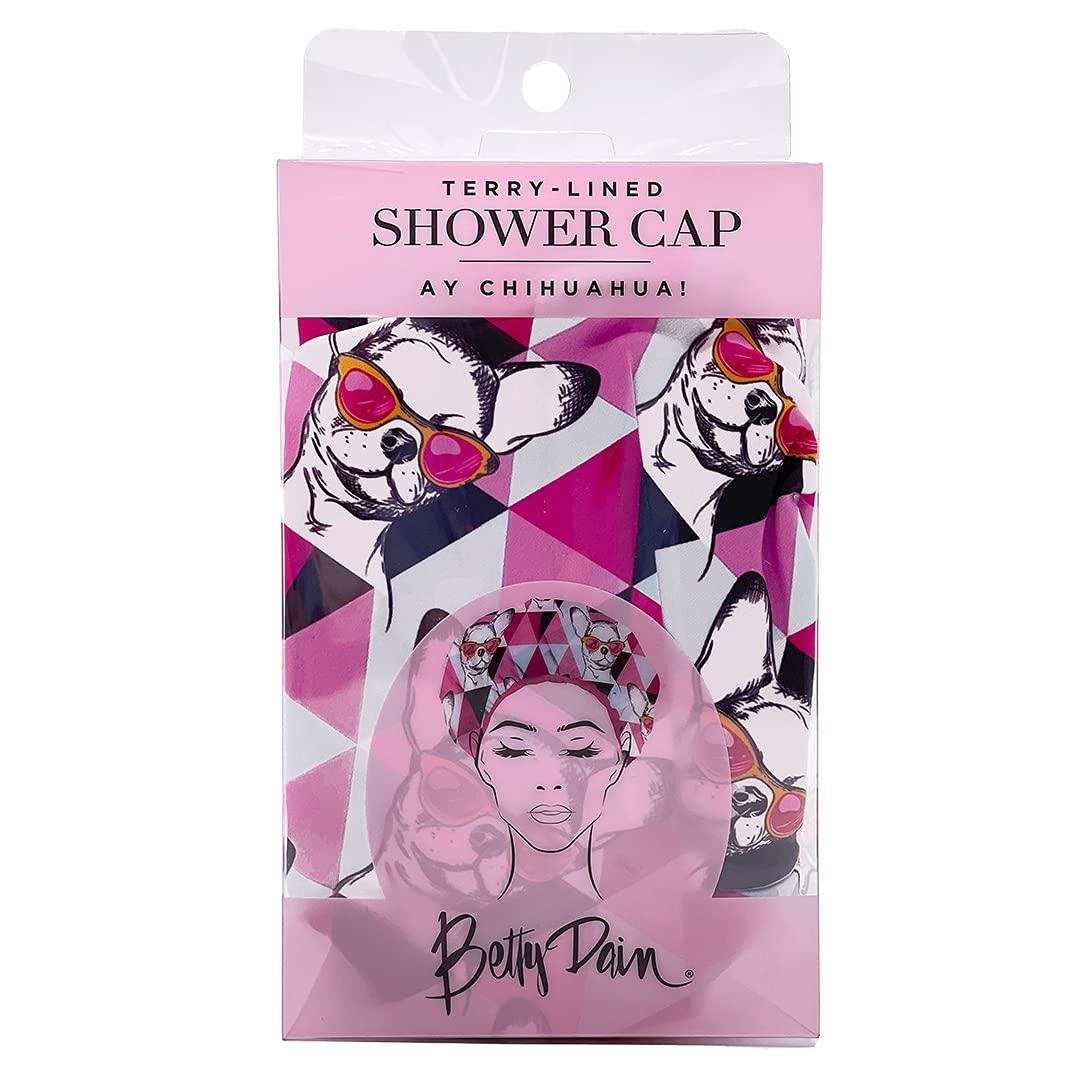 Reusable Shower Cap & Bath Cap, Lined, Oversized Waterproof Shower Caps  Large Designed for all Hair Lengths with Lining & Elastic Band Stretch Hem