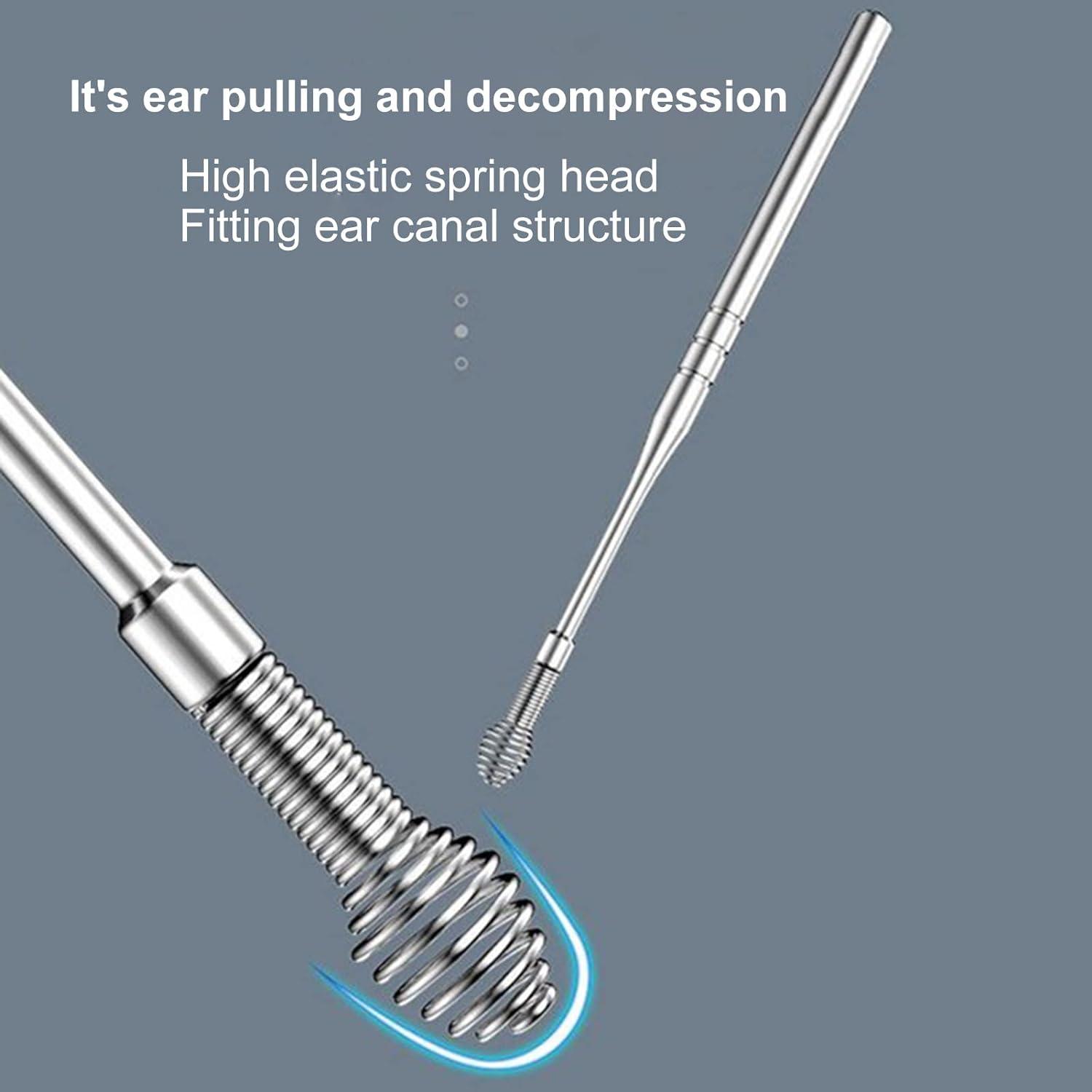 GIFZES Ear Pick Earwax Removal Kit Ear Cleansing Tool Spring Ear Clean ...