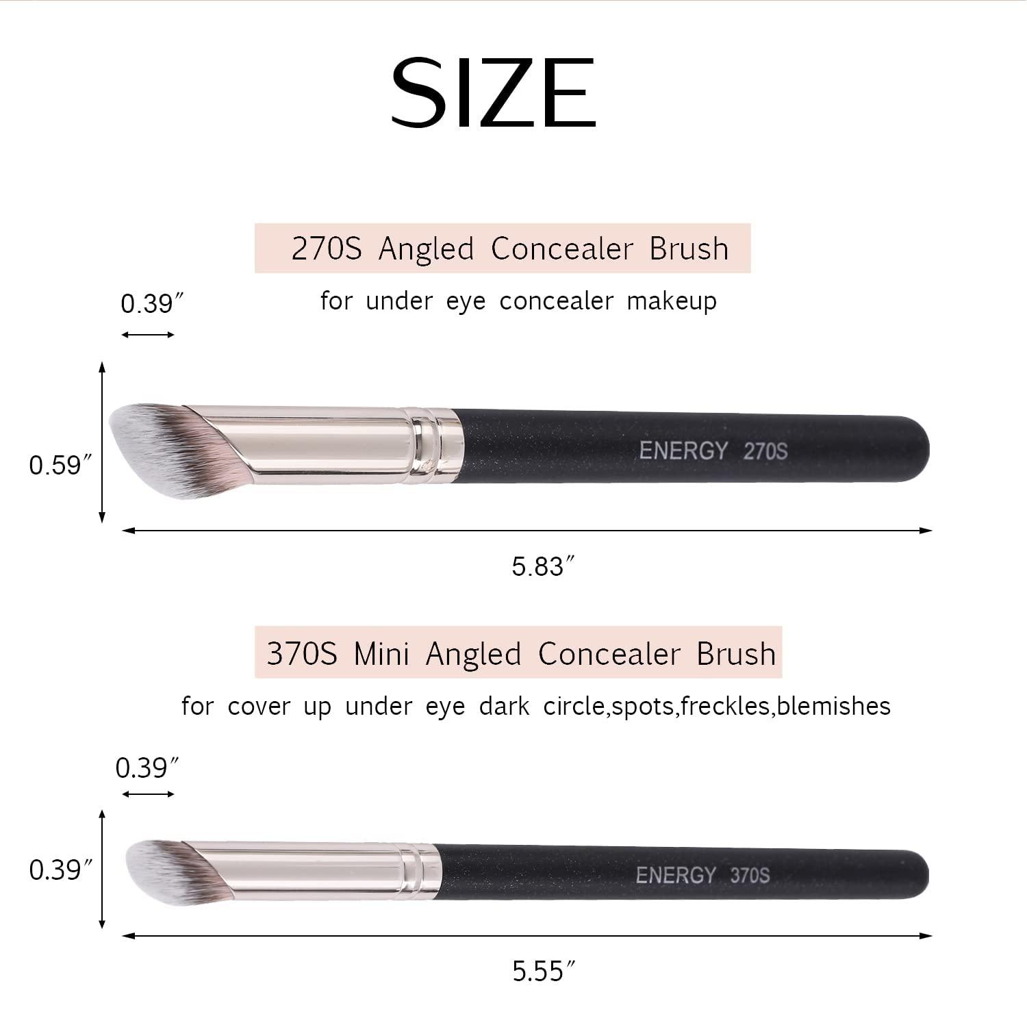 ENERGY Foundation Brushes Set Angled Foundation Brush & Mini